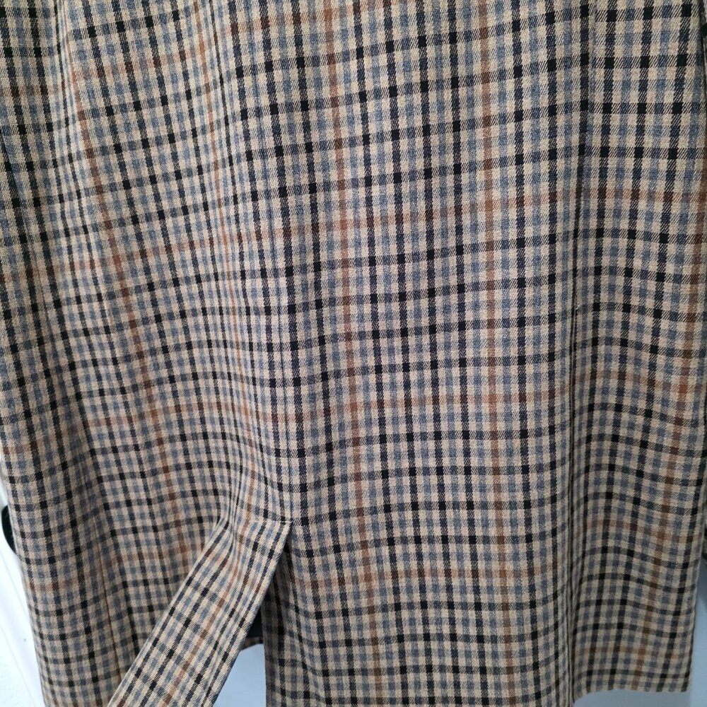 Madewell Brown Plaid Double-Breasted Blazer – Size M - Picture 8 of 9